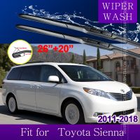 ใบพัดไม้เช็ดรถสำหรับ Toyota Sienna XL30 2011 ~ 2018กระจกบังลมที่ปัดน้ำฝนอุปกรณ์เสริมรถยนต์2012 2013 2014 2015 2017 2016