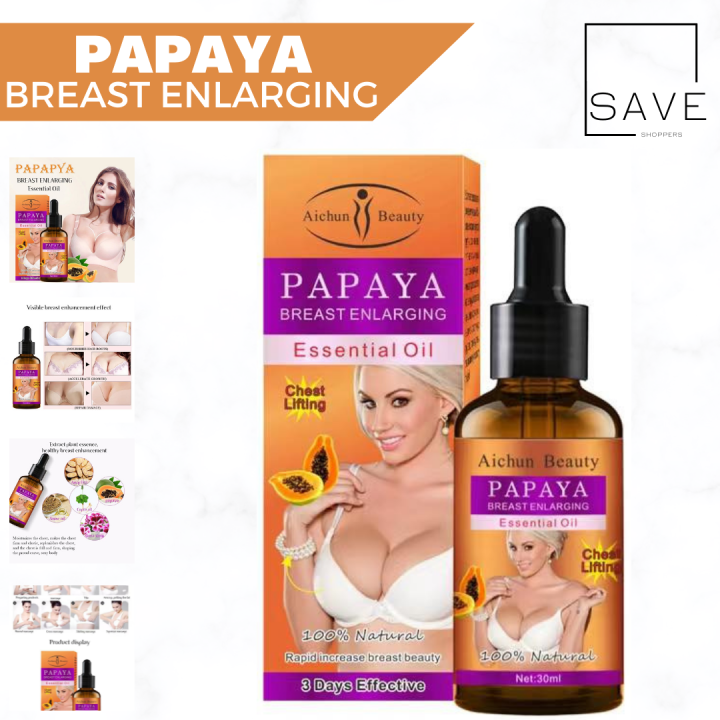 PAPAYA BREAST Enhancement Essential Oils Augmentation Promote Breast Growth Cream Chest Enlarge