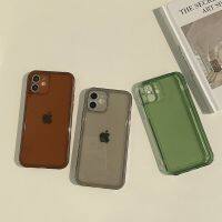 Floveyoo เคสโทรศัพท์ยางใสย้อนยุคสีสันสดใสสำหรับ iPhone 14 13 12 11 Pro Max XR X XS 8 7 Plus ฝาครอบอีพ็อกซี่ TPU นิ่มใส