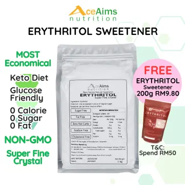Erythritol 1kg - ZERO Calorie 100% Natural, Keto Friendly