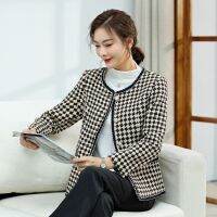 ஐ﹉❀ Autumn/winter 2022 ladies brim plover case high-end fashion aristocratic temperament little sweet wind coat