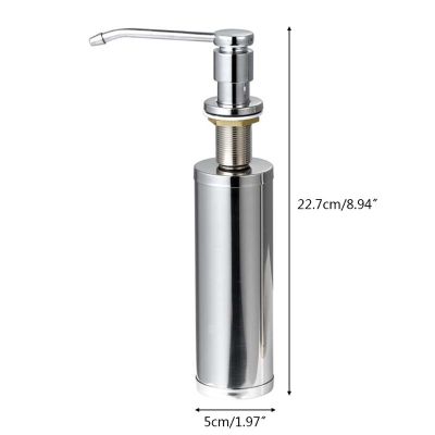 2020 New Built in Sink Soap Dispenser for Kitchen Sink Stainless Steel Lotion Dispenser