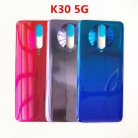 เคสด้านหลัง K 30 5G เหมาะสำหรับ Xiaomi Redmi K30 5G ฝาครอบหลังกระจกสำหรับซ่อมเปลี่ยนประตูแบตเตอรี่โทรศัพท์ + สติ๊กเกอร์สัญลักษณ์