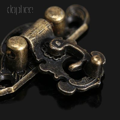 ✽ dophee 12pcs Antique Bronze Hasp Latch Jewelry Wooden Box Lock Mini Cabinet Buckle Case Locks Decorative Handle