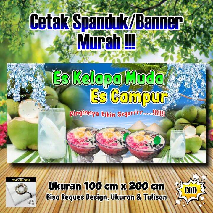 Spanduk Banner Es Kelapa & Es Campur | Lazada Indonesia