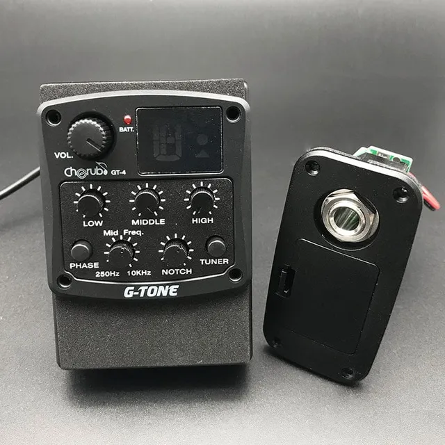 Cherub G-Tone GT-3 Three Band EQ Preamp With Under-saddle Pickup And Chromatic Tuner