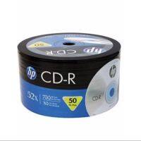 แผ่นซีดียี่ห้อ HP CD-R 56X แพค 50  ปรินท์ไม่ได้เหมาะกับงานข้อมูลทั่วไป และเพลงออดิโอ