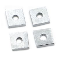 DIN562 White Zinc Plated Carbon Steel Thin Quadrangle Block Square Nut M3 M4 M5 M6 M8