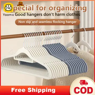 50pcs Clothes Hanger Connector Hooks, Non-slip Velvet Coating