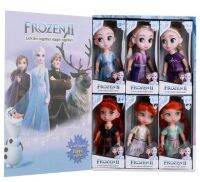 New❗️พร้อมส่ง❄️สมุดเอลซ่า❄️เซ็ตตุ๊กตาเอลซ่า&amp;แอนนา✨ตุ๊กตาของเล่นเด็กFrozen ☃️เซตของขวัญ❄️เซ็ทตุ๊กตา6ชิ้น น่ารักๆ✨แขนขาขยับได้ ขนาด4.5นิ้ว