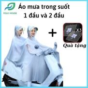 Áo mưa trong suốt có kính che mặt