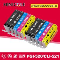 【Itian Pavilion】10 Pack สำหรับ Canon PGI 520 CLI 521 Pixma MP540 MP550 MP560 MP620 MP630 MP640 MP980 MP990 MX860 MX870 IP3600