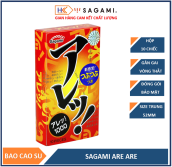 Bao cao su gân gai Sagami Are Are - hộp 10 bao