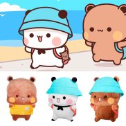 Bubu Dudu Pa Plush Cute Cartoon Pa Bear Doll Kawaii Stuffed Soft Pillow