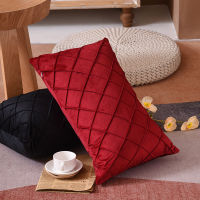 ；‘【- Design Pleated Velvet Cushion Cover 45X45cm 30X50cm Decorative Sofa Pillow Cover Pillowcase Solid Luxury Pattern Cushion Covers