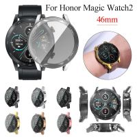 Thin Soft Protective Shell Slim TPU Watch Case Plating 360 Full Cover Screen Protector For Honor Magic Watch 2 46mm Screen Protectors