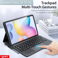 HXSJ บลูทูธคีย์บอร์ดสำหรับ Samsung Galaxy Tab S6 Lite สำหรับ Tab S7 Plus สำหรับ Tab S7สำหรับ Tab A7สำหรับ Tab S7 FE คีย์บอร์ดแม่เหล็กปิดแบบชาร์จไฟได้คีย์บอร์ดไร้สายบลูทูธแบบไร้สาย Touch Control แท็บเล็ตกรณี DUX DUCIS คีย์บอร์ด