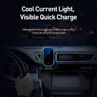 Baseus Qi ที่ชาร์จในรถยนต์ แบบไร้สาย สําหรับ IPhone 13 Pro 12 Samsung Xiaomi 15W Car Induction Mount Fast Wireless Charging with Car Phone HolderTH