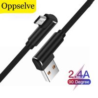 Oppselve 90 Degree Micro Usb Cable Quick Charge USB Cable for Huawei P40 Samsung Android Type C Micro-usb Cables Charger Wire