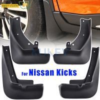 4Pc ชุดแม่พิมพ์รถ Mud Flaps สำหรับ Nissan Kicks P15 2016 2017 2018 2019 2020 Mudflaps Splash Guards Mud Flap Mudguards อุปกรณ์เสริม