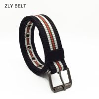 ZLY 2021 New Fashion Tacticle Belt Men Women Canvas Material Alloy Metal Pin Buckle High Quality Unisex Jeans Casual Style Belt Belts