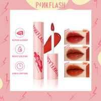 PINKFLASH Watery Glam Lip Gloss Super Glossy Shiny Lip Tint High Quality Moisturizing Non-Sticky Long-Lasting