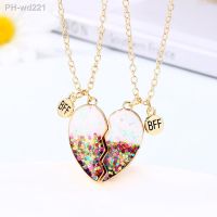 New Fashion Heart-shaped Couple Necklace for Women Magnetic Design Good Friend Promise Necklace Men and Women Friendship Jewelry