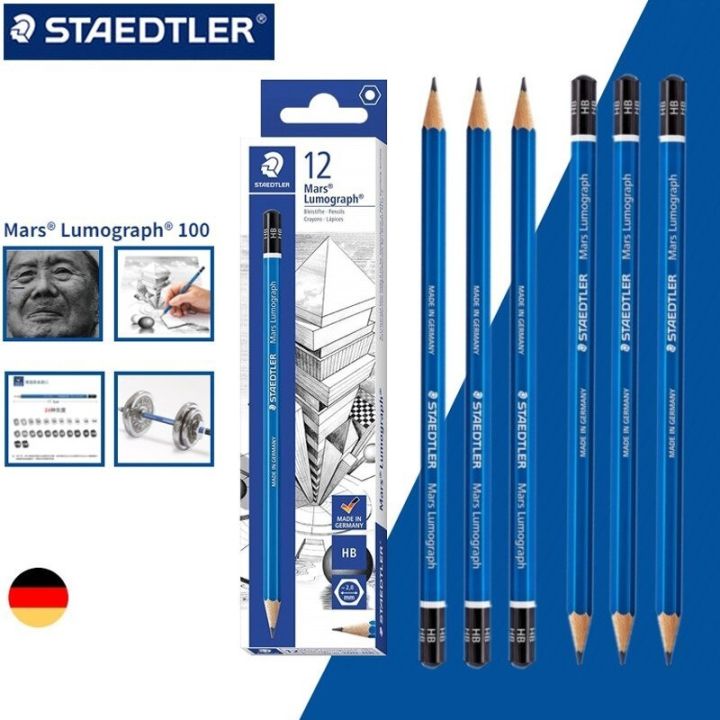 Bút Chì Đức Staedtler, Chì Xanh ( Hộp 12 Cây) Bút Chì Màu Xanh, Chì Mềm ,  Sác Nét | Lazada.Vn