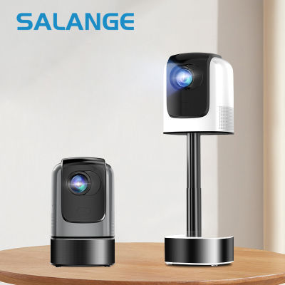 Salange โปรเจคเตอร์ X4แอลซีดีแบบพกพาอัจฉริยะพับเก็บได้อัตโนมัติโปรเจคเตอร์วิดีโอภาพยนตร์เเอนดรอยบลูทูธ WiFi วิดีโอภาพยนตร์เต็ม HD 4K 1080P