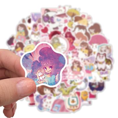 【LZ】❇♧◊  10//50 pçs dos desenhos animados tv abelha e puppycat adesivos diy à prova ddiy água computador portátil skate geladeira guitarra crianças adesivo decalques brinquedo