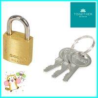 กุญแจสปริง SOLEX SL 99 20 MM สีทองเหลืองPADLOCK SOLEX SL99 20MM BRASS **หมดแล้วหมดเลย**