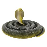 [COD] Childrens toy snake animal model rubber soft scary big fake cobra tricky gift spoof