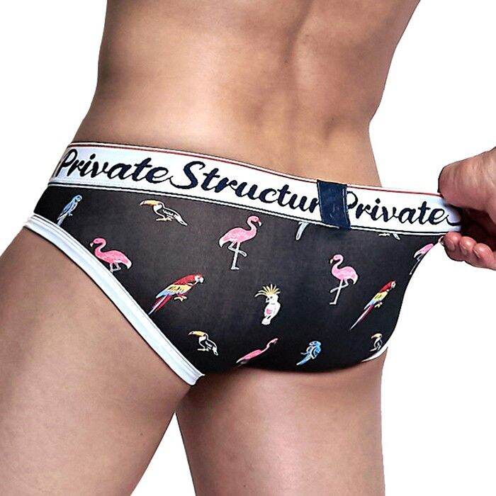 Brief Pantaloncini Uomo Con Stampa Esotica – Tessuto Innovativo Effetto Cotone