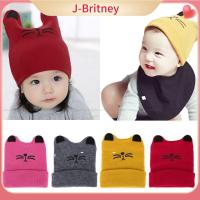 หมวกถักลายการ์ตูนสำหรับเด็กทารกผู้หญิงฤดูหนาวอบอุ่น J-BRITNEY หมวกบีนนี่หูแมวหมวกเด็ก