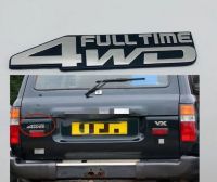 โลโก้ 4WD fulltime โตโยต้า แลนด์ครูซเซอร์ มีกาวพร้อมติดตั้ง ABS Emblem Badge 1991-1997 Toyota Land Cruiser 80 Series FJ80 1996-1997 LX450