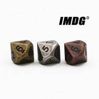 1ชิ้น D10 (0-9) Polyhedron ลูกเต๋า RPG 10ด้านอุปกรณ์โลหะลูกเต๋าสีที่แตกต่างกันเกมส์ดิจิทัลลูกเต๋าเกมลูกเต๋า