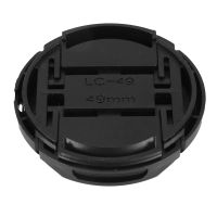 Univeral 49mm Center Pinch Front Lens Cap for DSLR Camera