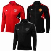 MU Jacket Training Jersey 22-23 Men Football Tracksuit Training Jacket เสื้อกันลมและแจ็คเก็ตผู้ชาย เสื้อวอร์มแขนยาว