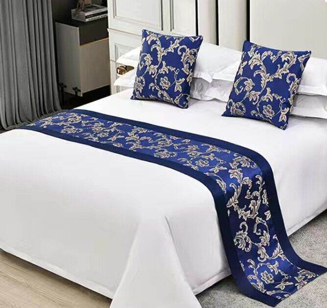 Queen Twin Extra Long bed runners for hotel decoration bed runners for
