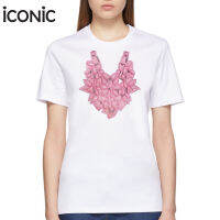 iCONiC PINK JEWEL T-SHIRT #5442 เสื้อยืด สีขาว แขนสั้น ปัก พลอย เสื้อยืดผญ เสื้อยืดผช เสื้อยืดปัก เสื้อยืดแฟชั่น เสื้อยืดไฮโซ เสื้อยืดคริสตัล