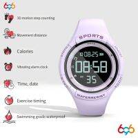 Smartwatch Women กันน้ํากันกระแทก Pedometer กีฬาฟิตเนสสร้อยข้อมือวง Luminous LED Smart Watch Girl สําหรับ IOS Android