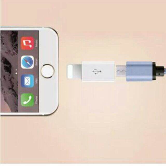 Lightning Connector To Micro USB Adapter Converter ForiPhone easy to