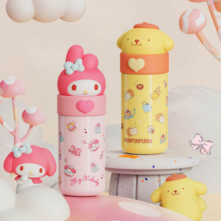 zakka-ตุ๊กตาถ้วยน้ำร้อนตัวการ์ตูนแสนน่ารักขนาด350มล-ของขวัญถ้วยน้ำสำหรับเด็ก