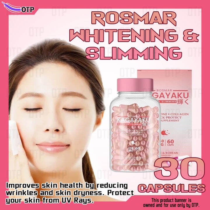 Rosmar Kagayaku Slimming and Whitening Capsule, 60 Capsules, Fat