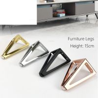 4Pcs 15cm Legs for Furniture Metal Coffee Table Feet Black Gold Bed Dresser Bathroom Cabinet Desk Chair Replacement Sofa Feet Furniture Protectors Rep