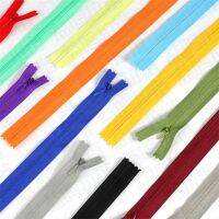 ◆℡ 10pcs Invisible Nylon Zipper 11-24 Inch (28cm-60cm) Nylon Roll Zipper Bulk 25 Color Custom Sewing Process Clothing Accessories