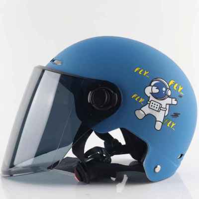 3C รถยนต์ไฟฟ้าป้องกันแสงแดดสำหรับผู้ใหญ่ Space Harley Half Helmet