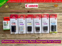 Battery Canon สำหรับแบตกล้อง LP-E5, LP-E6N, LP-E8, LP-E10, LP-E12, BP-511A มือ 1 พร้อมกล่อง