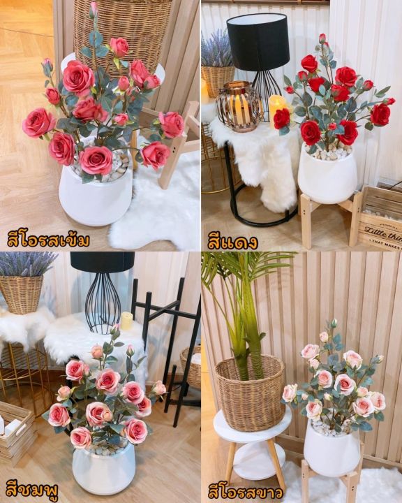 touchmalls-กุหลาบ70cm-มีให้เลือก4สี-โอรสเข้ม-แดง-โอรสขาว-ชมพู-พร้อมส่งจากไทยราคาต่อชุดต่อหนึ่งสี