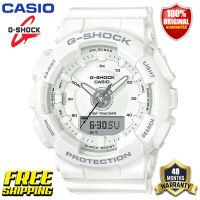 ต้นฉบับ G Shock GMAS130 ผู้หญิงนาฬิกาสปอร์ตคู่แสดงเวลา 200 เมตรกันน้ำกันกระแทกและกันน้ำเวลาโลก LED อัตโนมัติแสงเลดี้ข้อมือกีฬานาฬิกาที่ GMA-S130-7APR